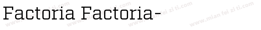 Factoria Factoria字体转换